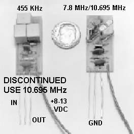 Closeup of both CG filter types.